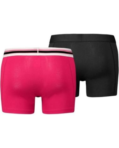 PUMA BIPACK BOXERSHORTS SCHWARZ UND ROT MIT LOGO-ELASTIKBUND ROJO