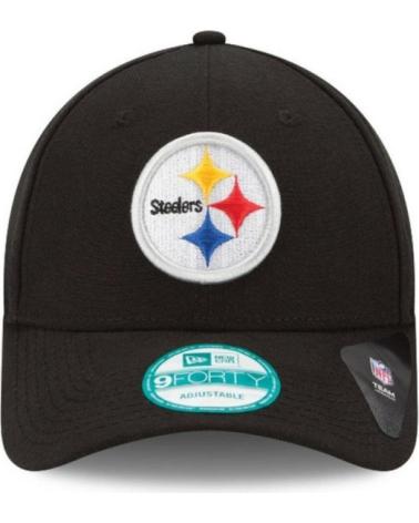 NEW ERA PITTSBURGH STEELERS - CASQUETTE NOIRE AVEC LOGO BRODÉ ET VISIÈRE COURBÉE NEGRO