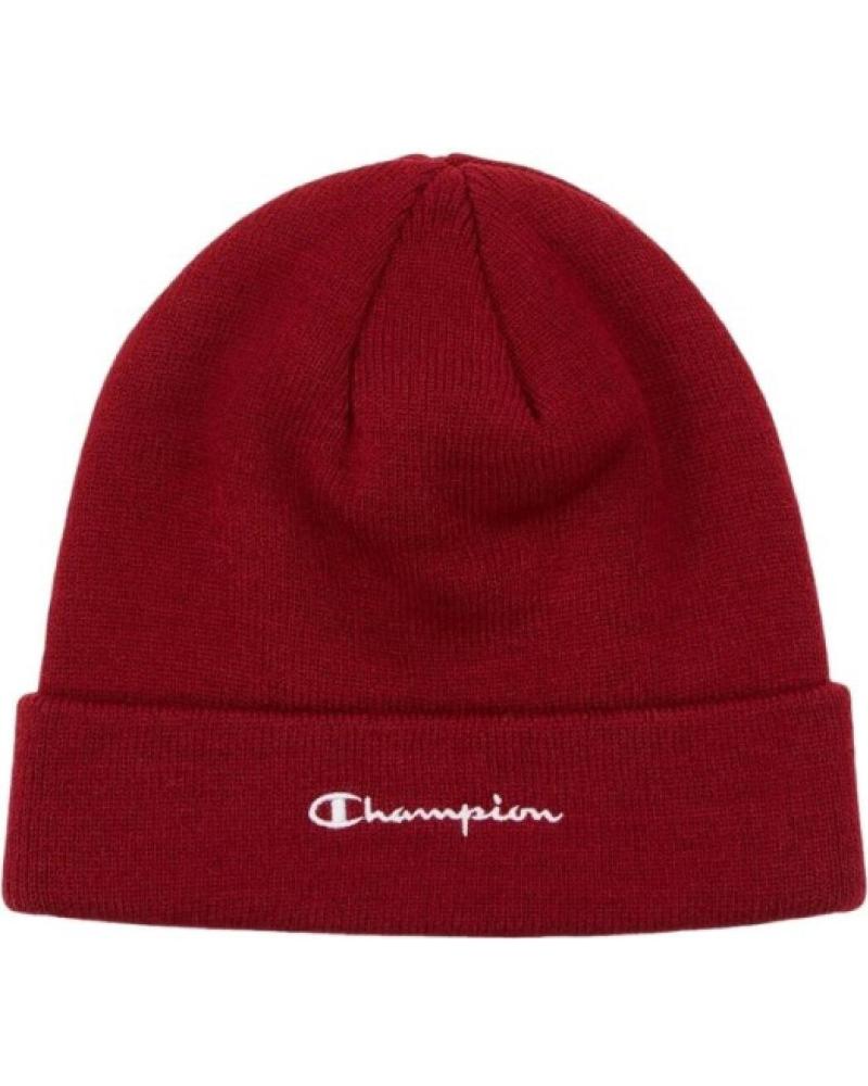 GORRO DE MALHA CHAMPION GRENÁ COM LOGÓTIPO BORDADO FRONTAL GRANATE