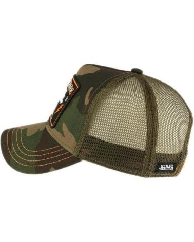 VON DUTCH TRUCKER CAP GRÜN CAMOUFLAGE MIT GEFLÜGELTEM AUGEN-PATCH UND GEBOGENEM VISIER VERDOSO