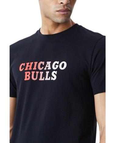 CAMISETA NEW ERA GRADIENT WORDMARK TEE CHICAGO BULLS PRETA NEGRO