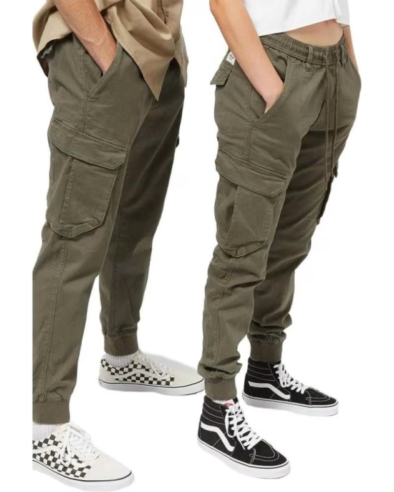REELL PANTALON LARGO RREFLEXRIBCAROLIVE EN VERDE PARA HOMBRE