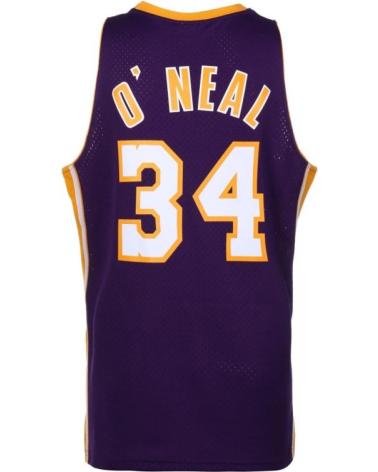 CAMISA SWINGMAN MITCHELL & NESS LAKERS SHAQUILLE O'NEAL ROXA MORADO