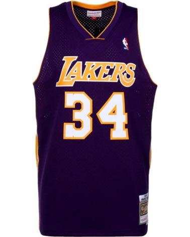 CAMISA SWINGMAN MITCHELL & NESS LAKERS SHAQUILLE O'NEAL ROXA MORADO