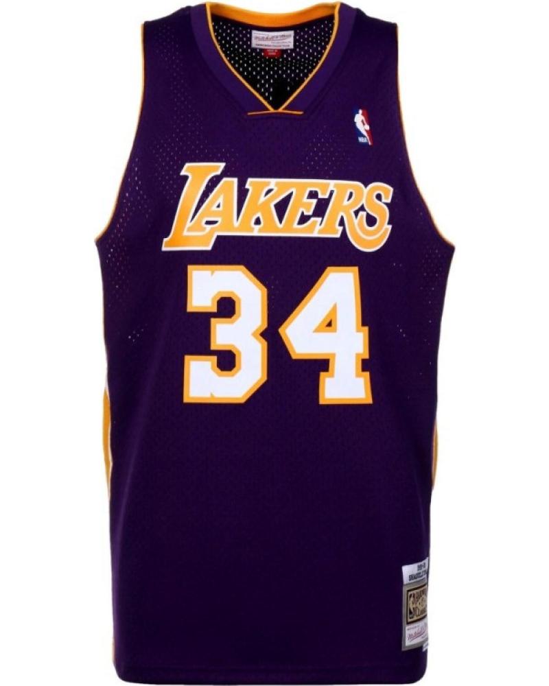 CAMISA SWINGMAN MITCHELL & NESS LAKERS SHAQUILLE O'NEAL ROXA MORADO
