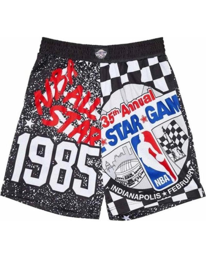 CALÇÕES MITCHELL & NESS 1985 ALL-STAR SWINGMAN MESH PRETO NEGRO