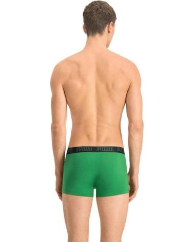 2ER PACK PUMA BASIC TRUNK BOXERSHORTS GRÜN UND SCHWARZ VERDE