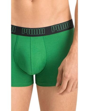 2ER PACK PUMA BASIC TRUNK BOXERSHORTS GRÜN UND SCHWARZ VERDE