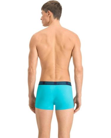 PUMA BOXERS BASIC TRUNK BIPACK MARINE ET TURQUOISE TURQUESA