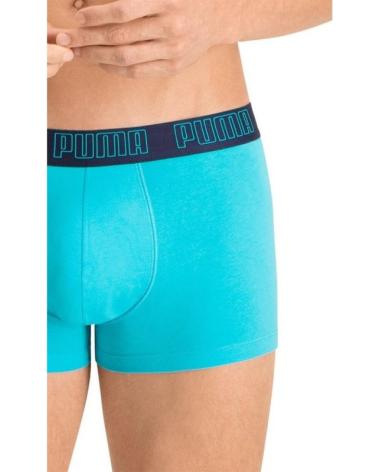 PUMA BOXERS BASIC TRUNK BIPACK MARINE ET TURQUOISE TURQUESA