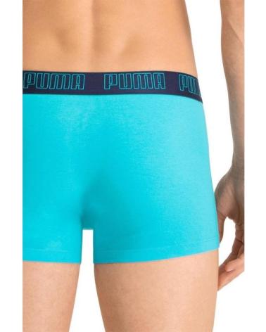 PUMA BOXERS BASIC TRUNK BIPACK MARINE ET TURQUOISE TURQUESA