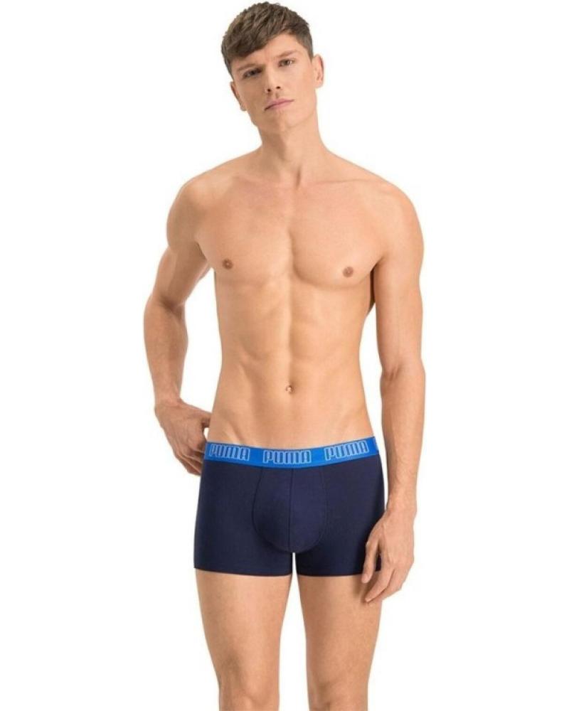 PUMA 2ER PACK BASIC TRUNK BOXERSHORTS MODELL 100000884 MARINEBLAU UND KÖNIGSBLAU AZUL