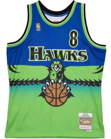 MAGLIA RELOAD MITCHELL & NESS RAY ALLEN #8 SEATTLE SUPERSONICS VERDE/BLU VERDE