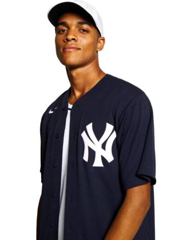 NIKE MAILLOT BASEBALL MLB NEW YORK YANKEES BLEU MARINE MARINO