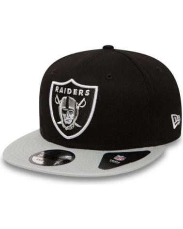 NEW ERA KAPPE LAS VEGAS RAIDERS NFL COTTON BLOCK SCHWARZ MIT GRAUEM SCHIRM NEGRO