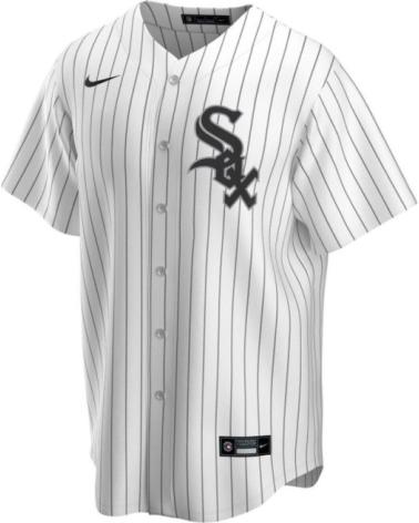 NIKE MLB CHICAGO WHITE SOX BASEBALL-TRIKOT GESTREIFT WEISS BLANCO