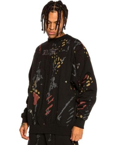 FELPA GIROCOLLO GRIMEY JAZZ THING PADDED ALL OVER PRINT NERA NEGRO