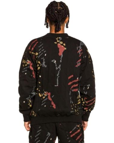 FELPA GIROCOLLO GRIMEY JAZZ THING PADDED ALL OVER PRINT NERA NEGRO
