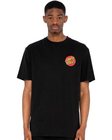 T-SHIRT SANTA CRUZ CLASSIC DOT CHEST NOIR NEGRO