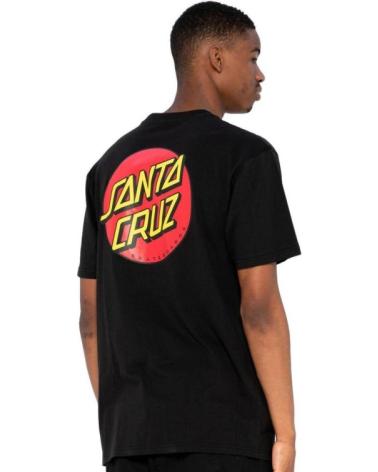 T-SHIRT SANTA CRUZ CLASSIC DOT CHEST NOIR NEGRO