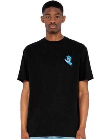 T-SHIRT SANTA CRUZ SCREAMING HAND CHEST NOIR NEGRO