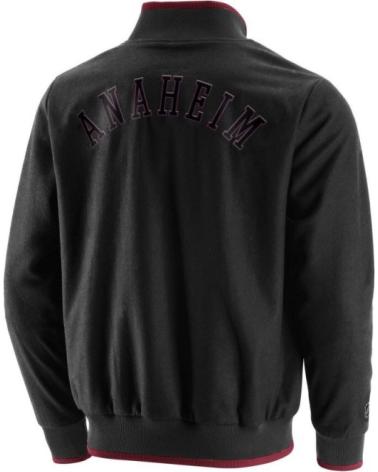 JAQUETA FANATICS DUCKS LETTERMAN TEAM PRETA NEGRO