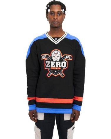 AREA ZERO HOCKEY SWEATSHIRT SCHWARZ MIT STICKLOGO ROYAL ROYAL