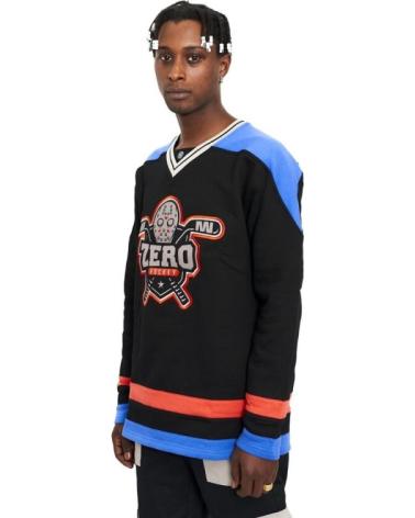 AREA ZERO HOCKEY SWEATSHIRT SCHWARZ MIT STICKLOGO ROYAL ROYAL