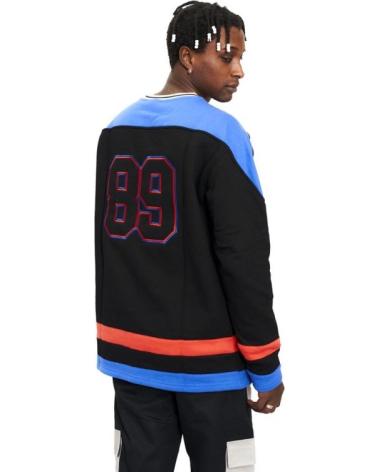 AREA ZERO HOCKEY SWEATSHIRT SCHWARZ MIT STICKLOGO ROYAL ROYAL