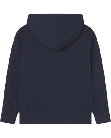 FELPA CON CAPPUCCIO CHAMPION JUNIOR DOUBLE TAPE BAND BLU NAVY MARINO