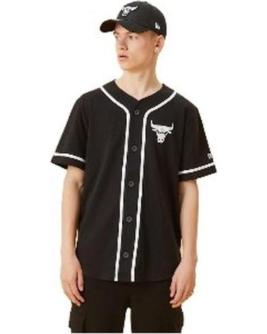 T-SHIRT NEW ERA LOS ANGELES LAKERS DISTRESSED LOGO BUTTON UP NOIR NEGRO