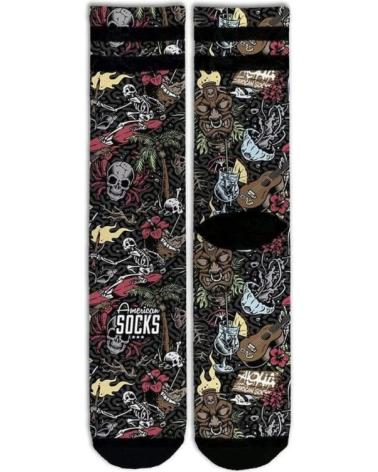 AMERICAN SOCKS ALOHA MID HIGH SOCKEN SCHWARZ NEGRO