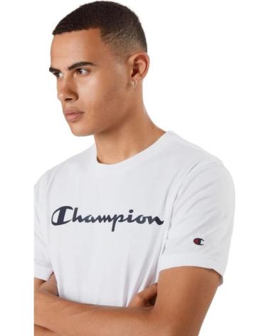 T-SHIRT BRANCA DE MANGA CURTA CHAMPION BIG LOGO LEGACY BLANCO