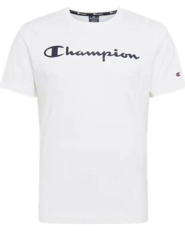 T-SHIRT BRANCA DE MANGA CURTA CHAMPION BIG LOGO LEGACY BLANCO
