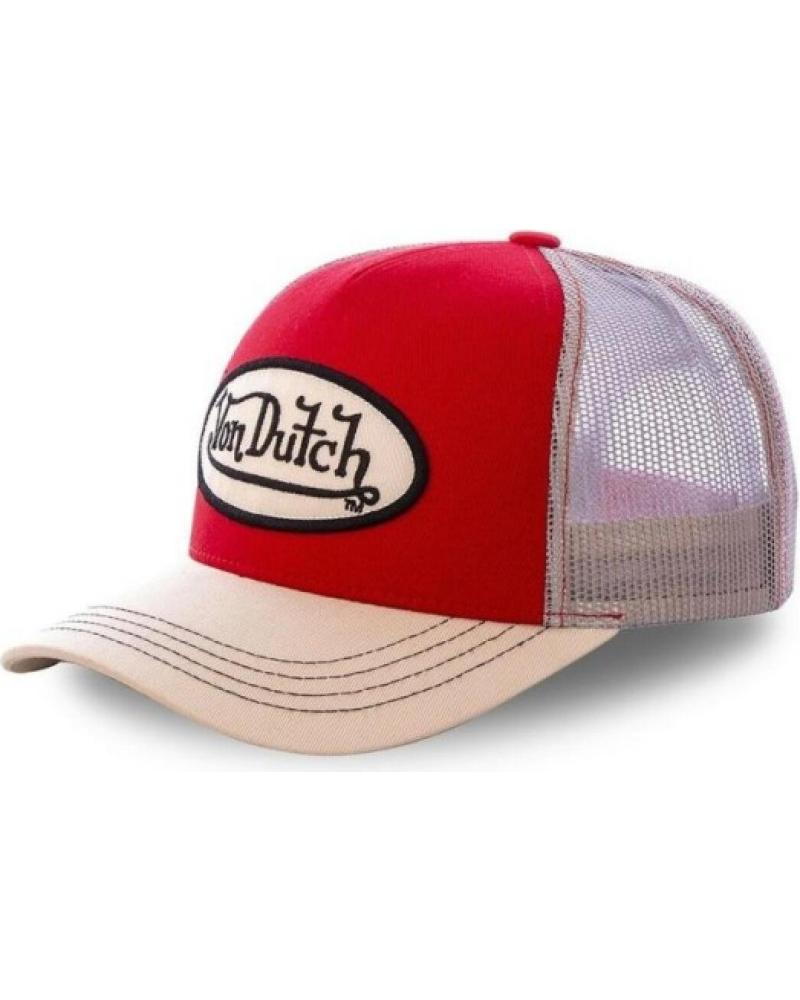 BONÉ TRUCKER VON DUTCH COL RED VERMELHO E BEGE ROJO