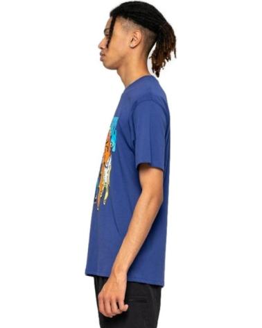 SANTA CRUZ T-SHIRT GRABKE MELTING CLOCKS BLEU MARINE MARINO