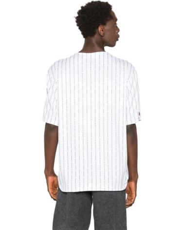 FUBU MAILLOT DE BASEBALL VARSITY PINSTRIPE BLANC BLANCO