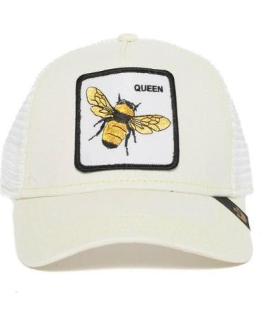 CAPPELLO TRUCKER GOORIN BROS THE QUEEN BEE BIANCO BLANCO