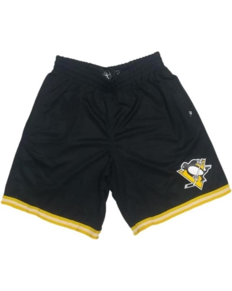 PANTALONCINO SPORTIVO MESH '47 BRAND PITTSBURGH PENGUINS NERO NEGRO