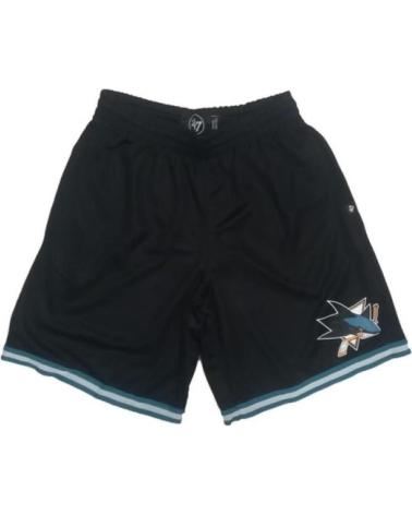 PANTALONCINO SPORTIVO MESH '47 BRAND SAN JOSE SHARKS NERO NEGRO