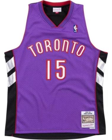 MAGLIA BASKET MITCHELL & NESS TORONTO RAPTORS VINCE CARTER VIOLA MORADO