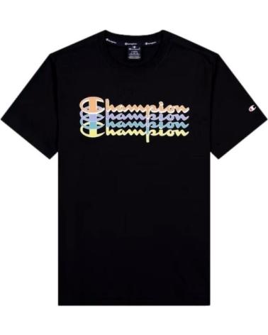 CHAMPION LEGACY INSERT LOGO TEE NOIR NEGRO