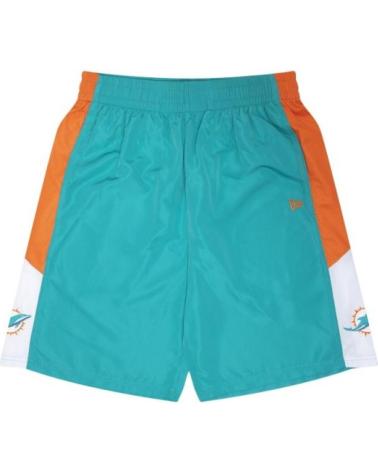 NEW ERA PANTALONCINI IN MESH NFL MIAMI DOLPHINS TURCHESE CON PANNELLI LATERALI TURQUESA