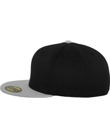 CAPPELLINO FLEXFIT TWO TONE 210 FITTED NERO E GRIGIO GRIS