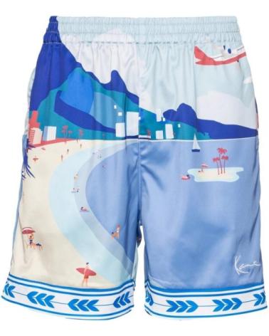 KARL KANI BERMUDA RESORT SHORTS MEHRFARBIG BEDRUCKT MULTICOLOR