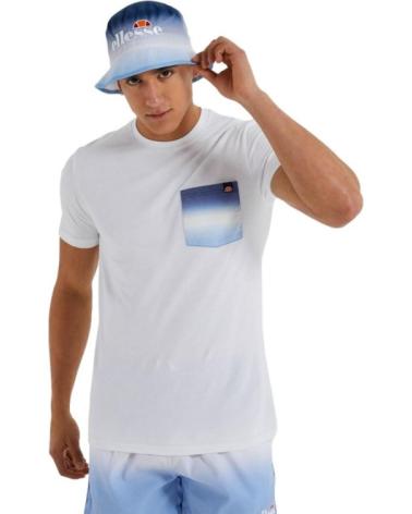T-SHIRT ELLESSE FLAPPER POCKET BLANC BLANCO