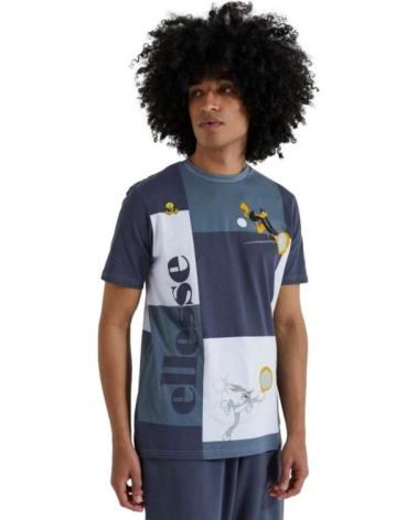 MAGLIETTA ELLESSE SIDALO TEE LOONEY TUNES PATCHWORK BLU AZUL