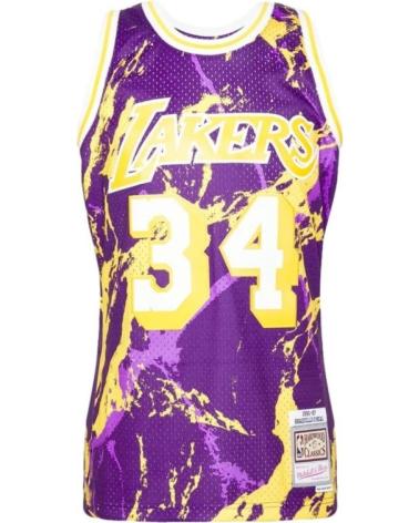 CAMISOLA MITCHELL & NESS LOS ANGELES LAKERS #34 DOODLE SWINGMAN ROXA MORADO