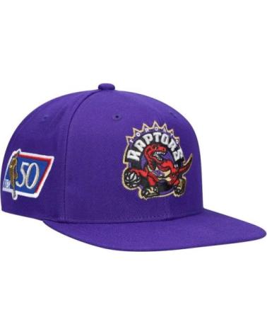 BONÉ MITCHELL & NESS TORONTO RAPTORS TEAM GROUND 2.0 HWC SNAPBACK ROXO MORADO