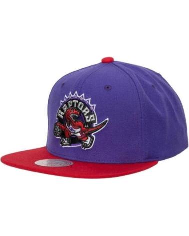 CAPPELLINO MITCHELL & NESS TORONTO RAPTORS TEAM BICOLORE 2.0 SNAPBACK VIOLA E ROSSO MORADO
